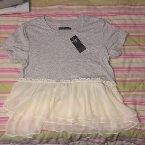 Brand: Abercrombie & Fitch, Size: XXS, Color: Grey/ Cream